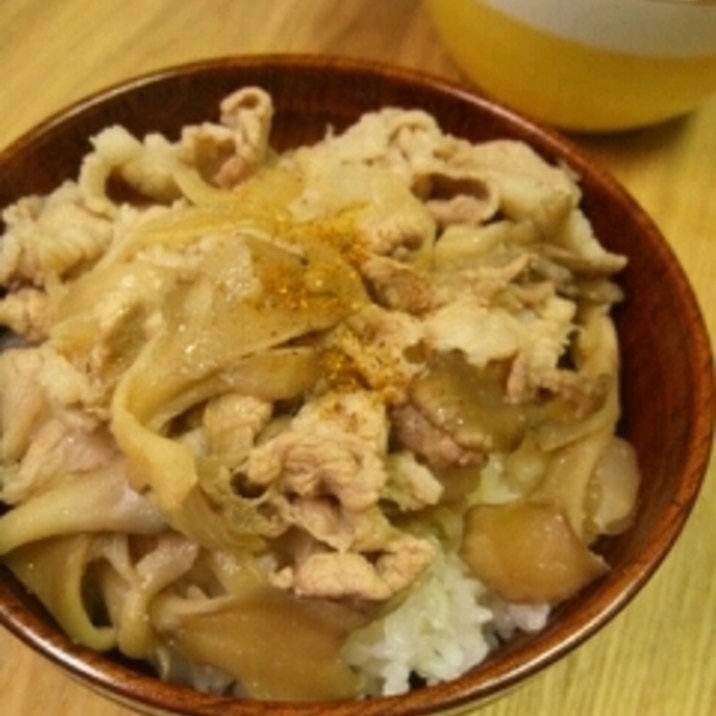 豚丼☆めんつゆで味付け簡単